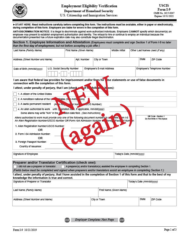 Printable I9 Form 2024