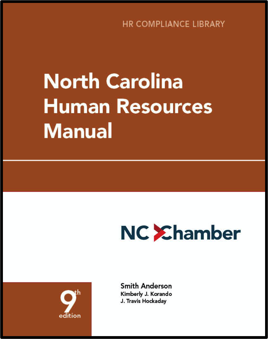 North Carolina Human Resources Manual- Online employment law image, remote work, labor laws, employment laws, right to work, order of protection, minimum wage